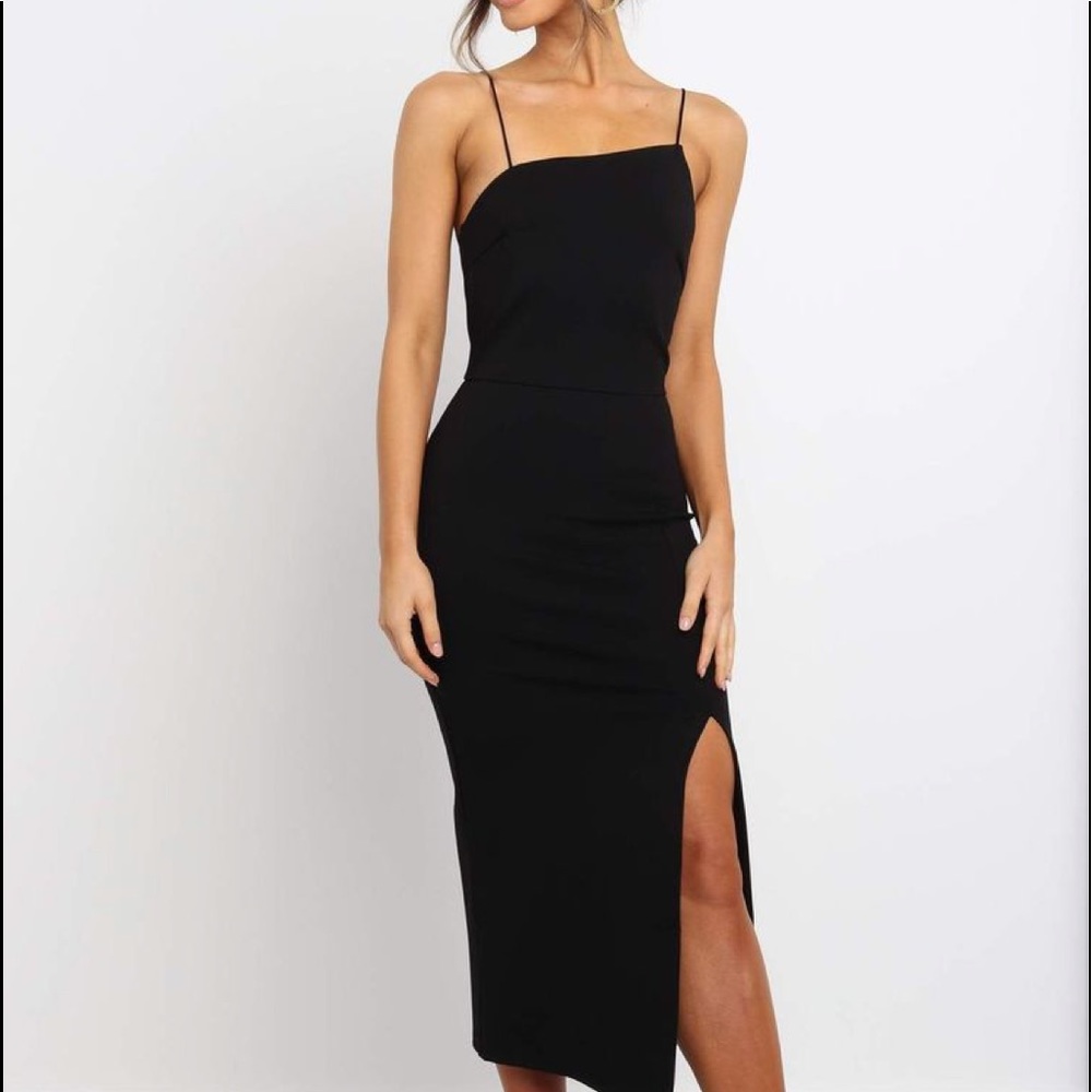 Midi black desss